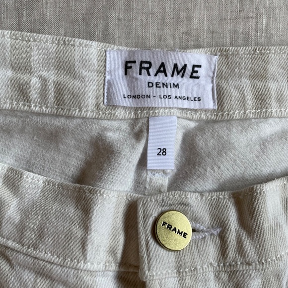 FRAME Striped Flare Bell Bottom Jeans - Picture 3 of 4